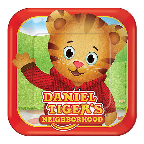 Piatti Daniel Tigers Neighborhood grandi 8 pezzi