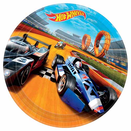 Piatti Hot Wheels grandi 8 pezzi